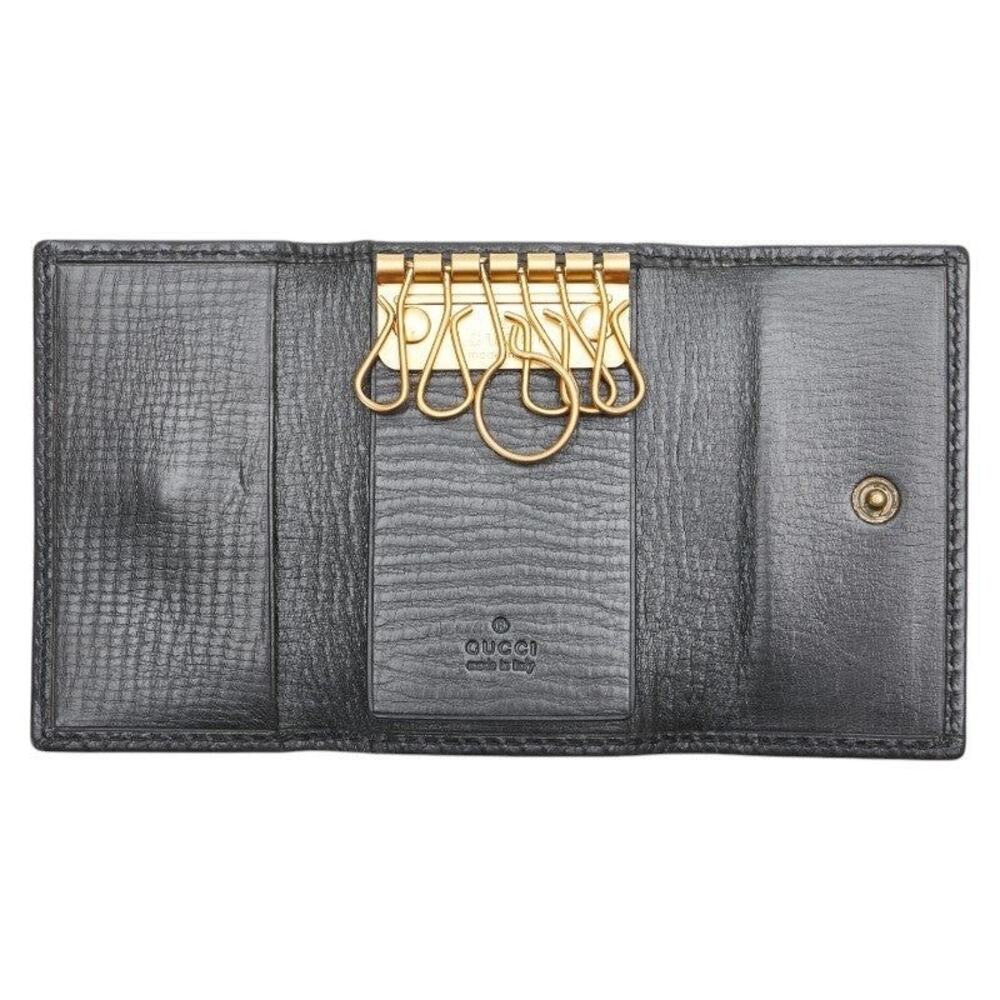 Gucci Leather 6-Key Case Black - Picture 4 of 8